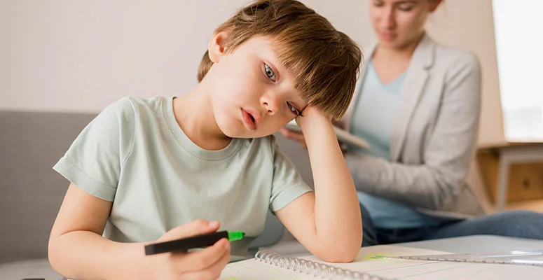 A kid with ADHD