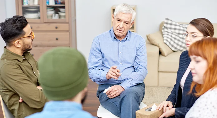 A group session of giref and loss therapy