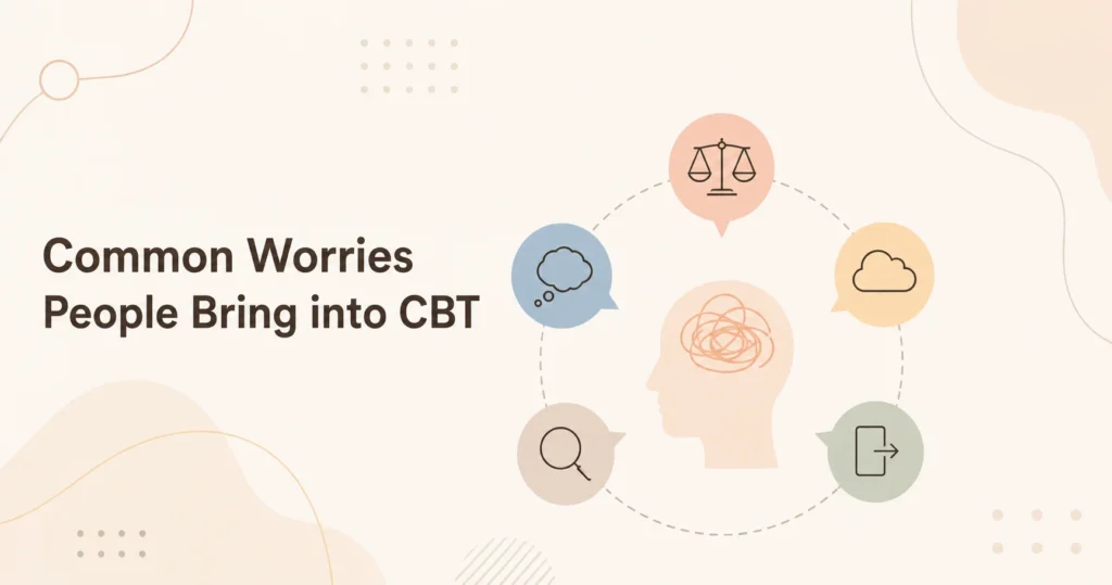 Common worries people bring into CBT