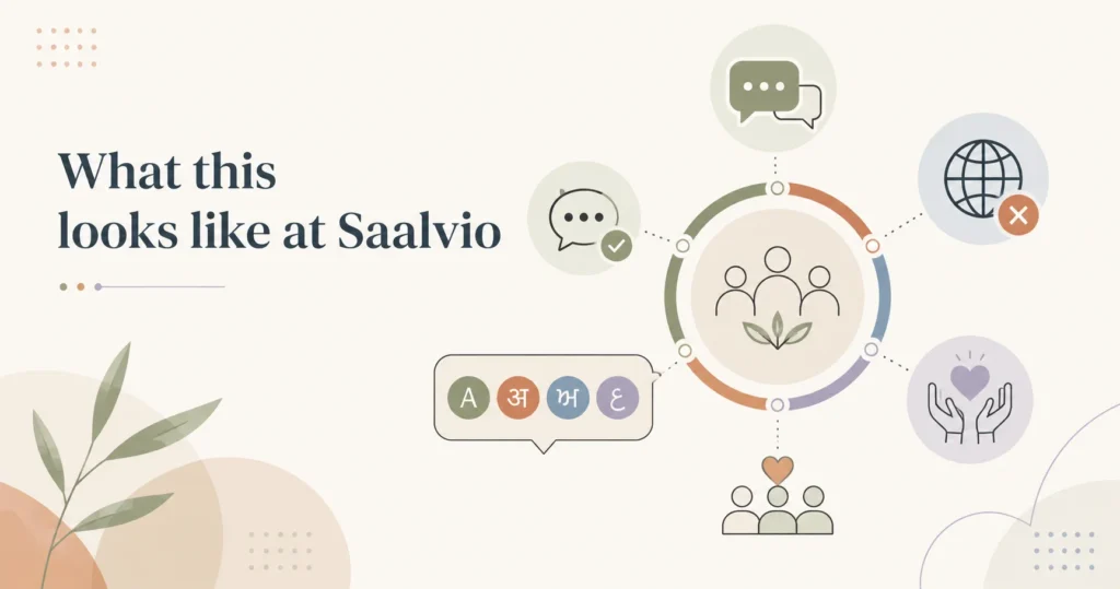 What this looks like at Saalvio