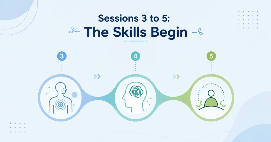 Sessions 3 to 5: The Skills Begin