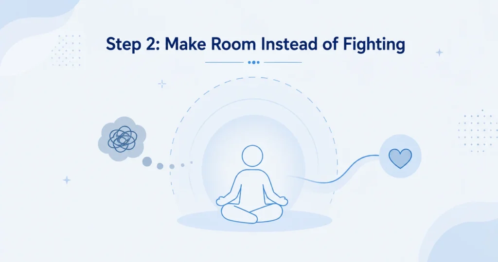 Step 2: Make Room Instead of Fighting