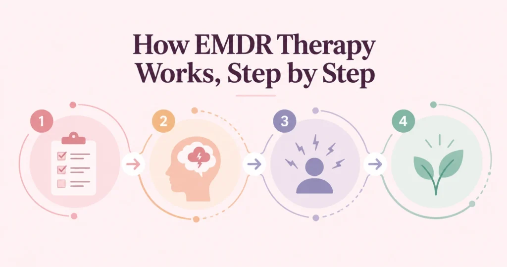 How EMDR therapy works, step by step