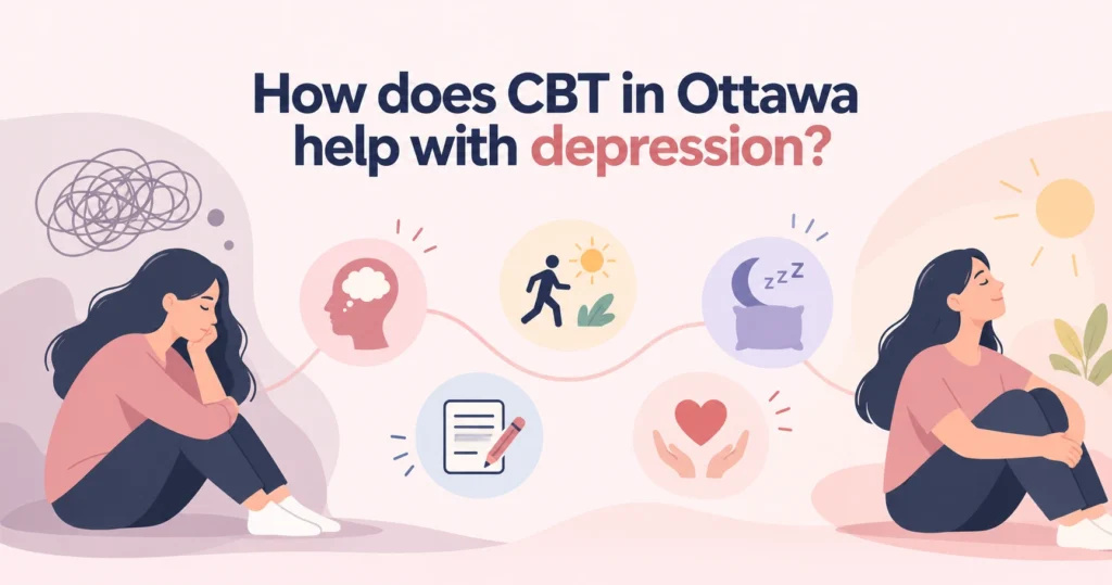 How does CBT in Ottawa help with depression?