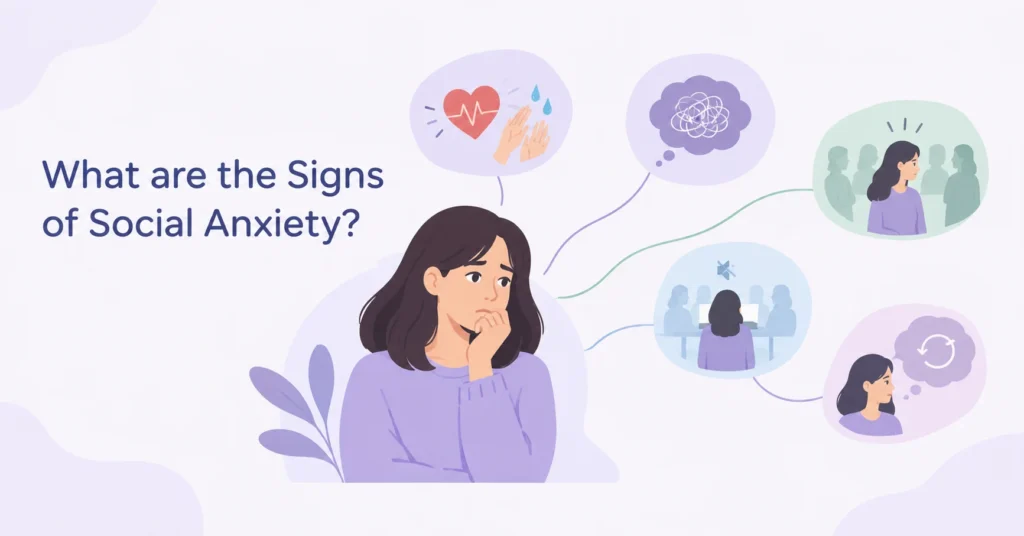 What are the signs of social anxiety?