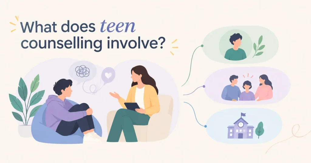 What does teen counselling involve?