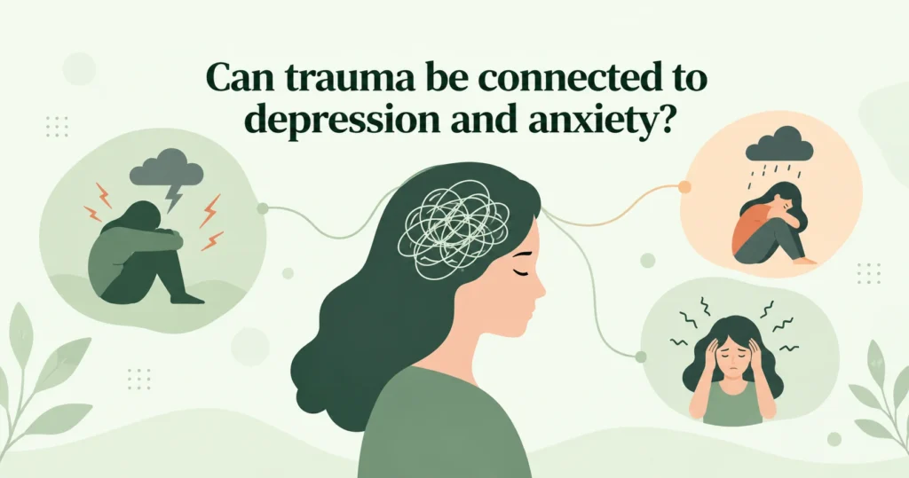 Can trauma be connected to depression and anxiety?