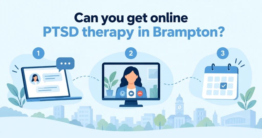 Can you get online PTSD therapy in Brampton?