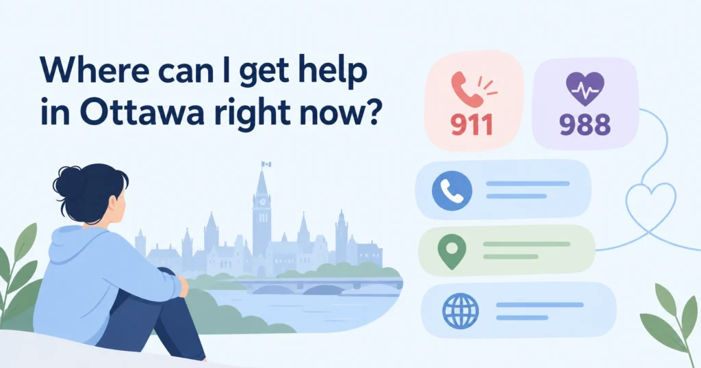Where can I get help in Ottawa right now?